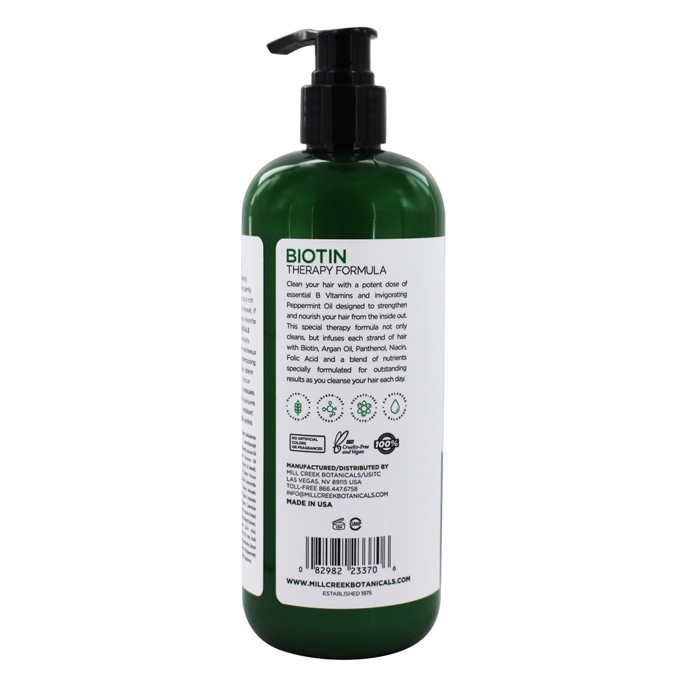 Shampoo de Fórmula de Terapia de Biotina - 14 fl. oz. Mill Creek Botanicals - Imagem 3