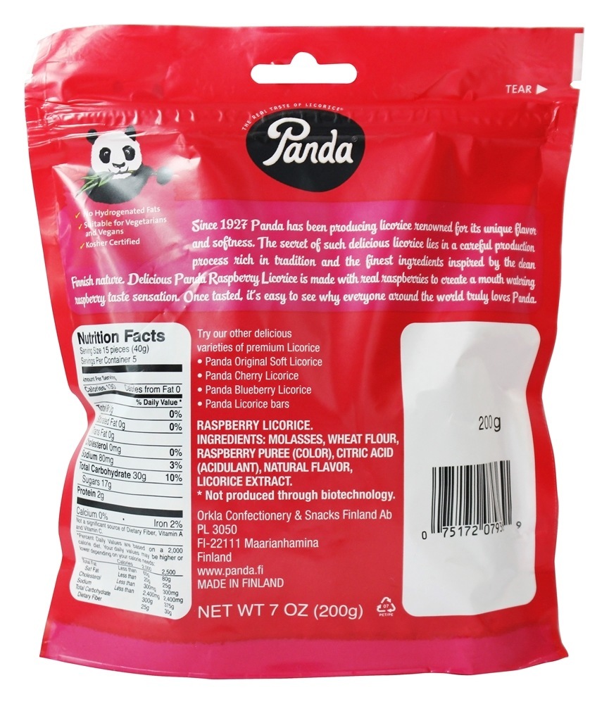 Framboesa de Alcaçuz Macia - 7 oz. Panda - Imagem 2