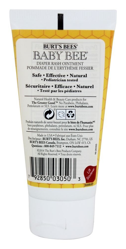 Pomada de fralda de abelha de bebê - 3 oz. Burt's Bees - Imagem 2