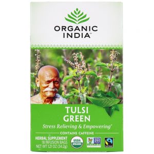 Comprar chá verde de chá de tulsi - 18 saquinhos de chá organic india preço no brasil chá preto chás e café suplemento importado loja 43 online promoção -