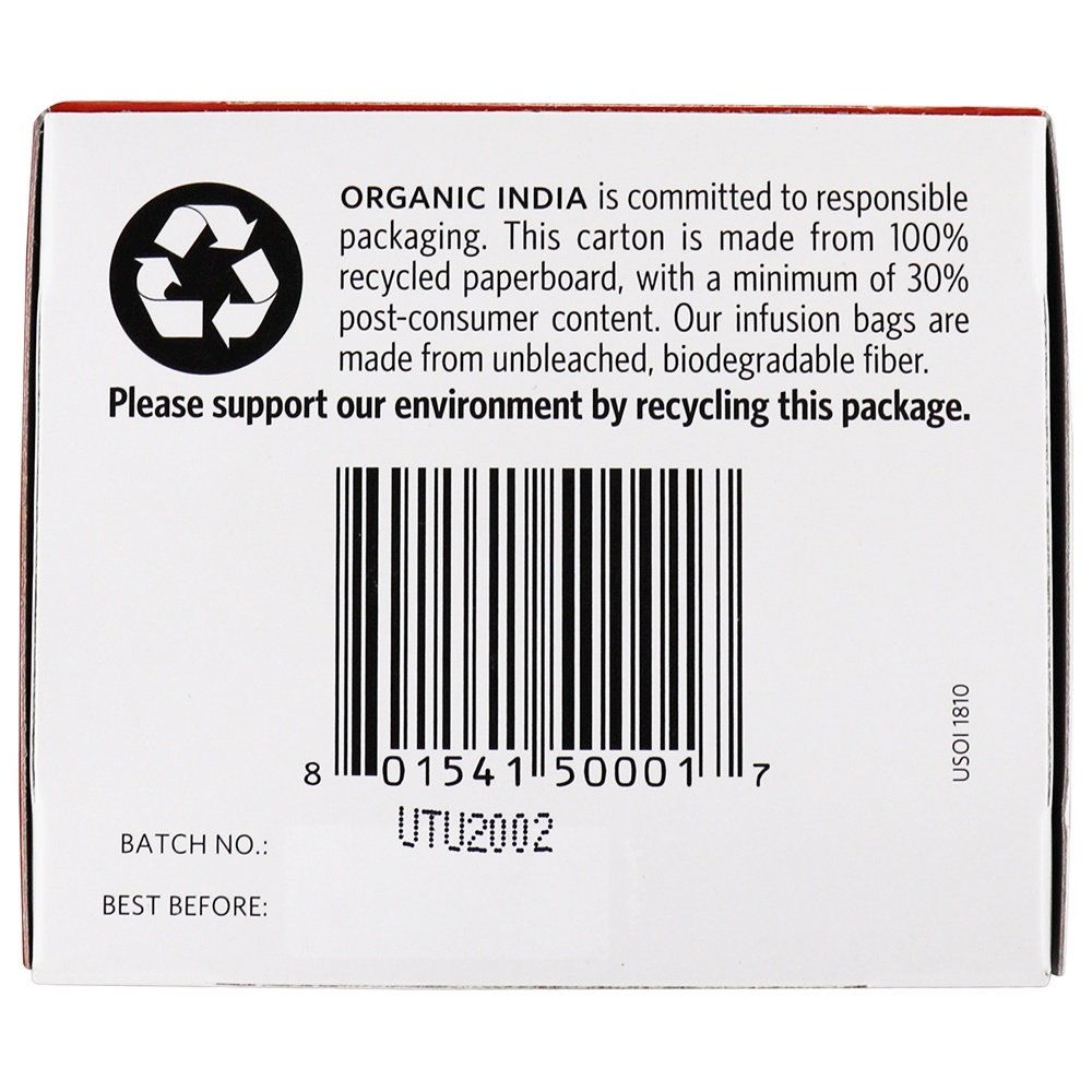 Tulsi Chá Masala Chai - 18 Saquinhos de Chá Organic India - Imagem 5