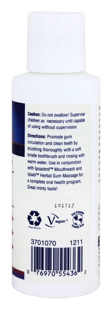 IPSAB Dente Pó Original Hortelã-pimenta Sabor - 4 oz. Heritage - Imagem 3