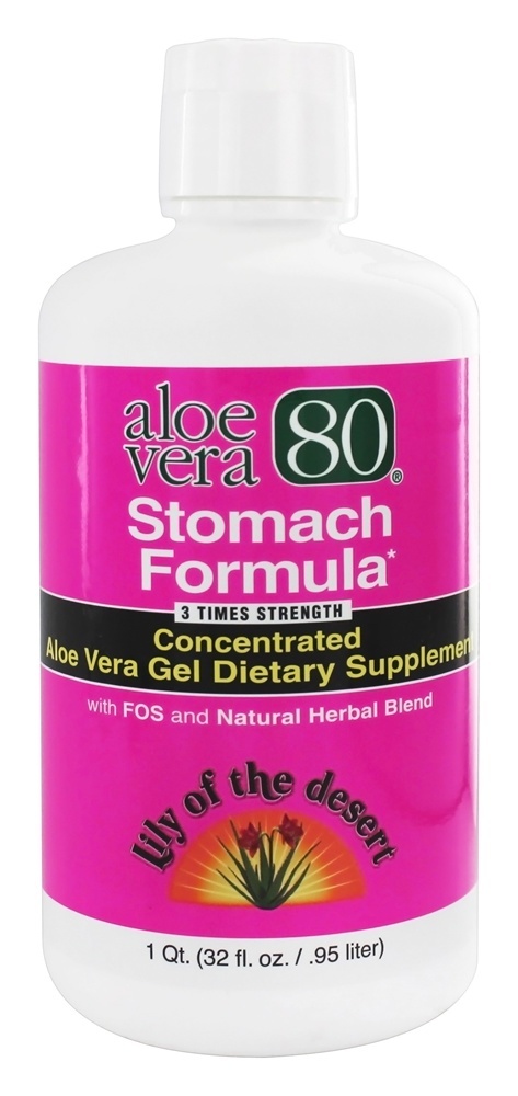 Aloe Vera 80 Fórmula Para o Estômago - 32 oz. Lily Of The Desert