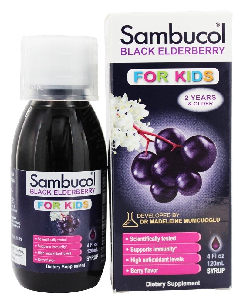 Sabugueiro preto para crianças líquido - 4 fl. oz. Sambucol