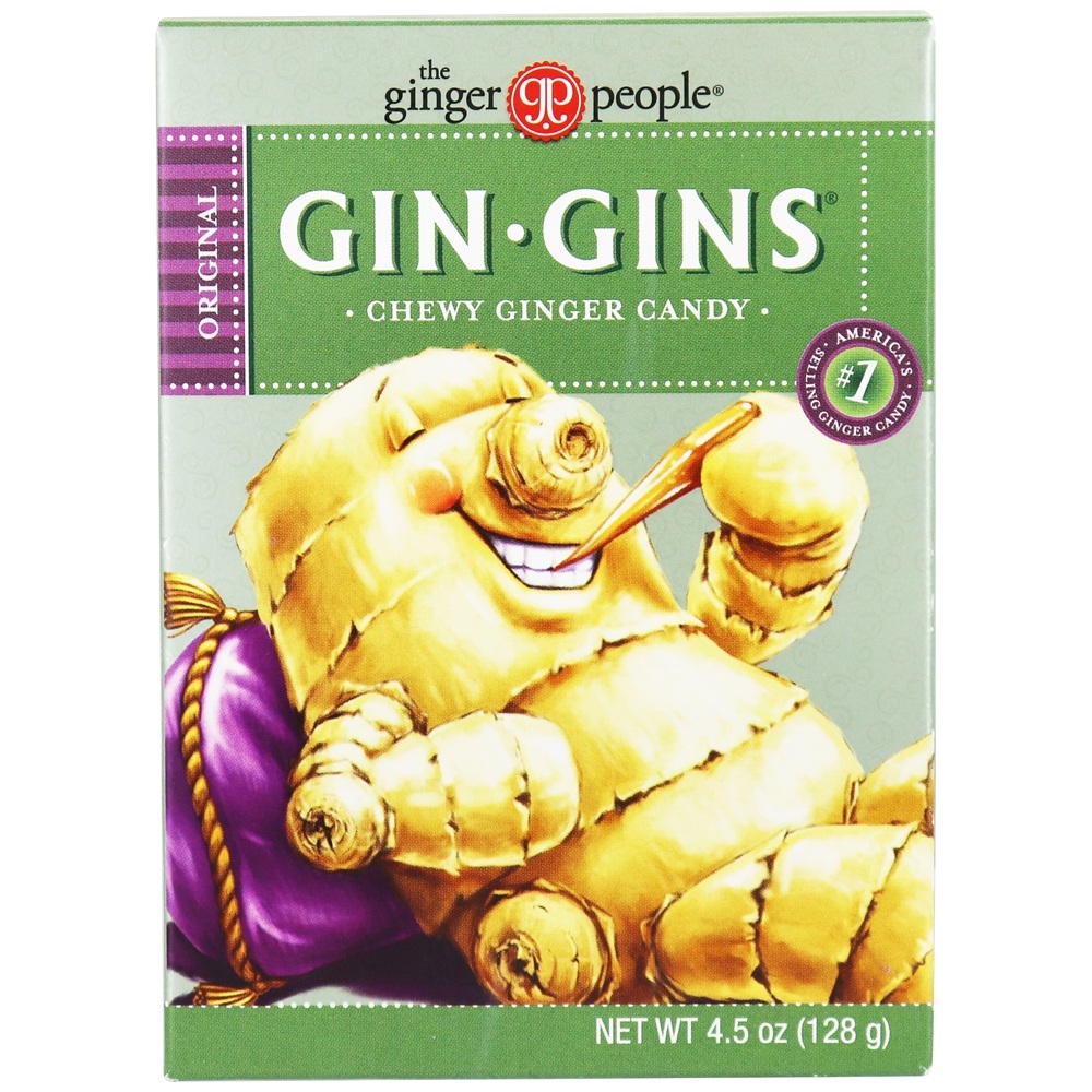 Gin Gins Sabor em borracha de gengibre em borracha - 4.5 oz. Ginger People