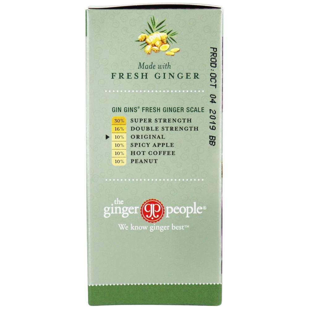 Gin Gins Sabor em borracha de gengibre em borracha - 4.5 oz. Ginger People - Imagem 4