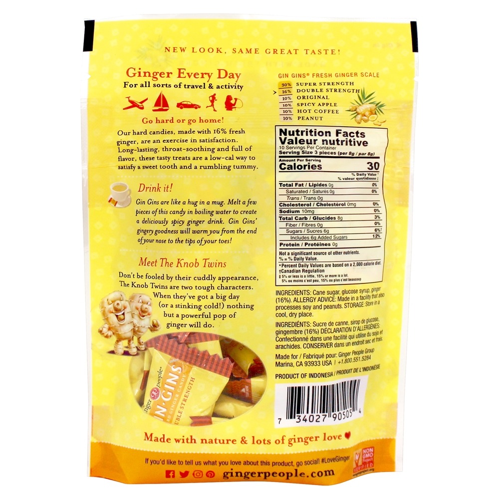 Gin Gins Bala Dura de Gengibre - 3 oz. Ginger People - Imagem 2
