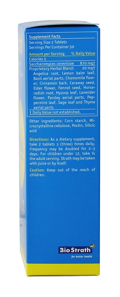 Suplemento natural para alimentos e fadiga natural - 100 Tablets Bio-Strath - Imagem 2