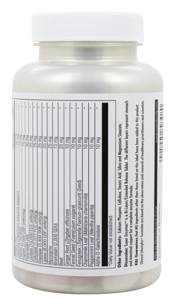 Super Enzimas - 60 Tablets Kal - Imagem 3