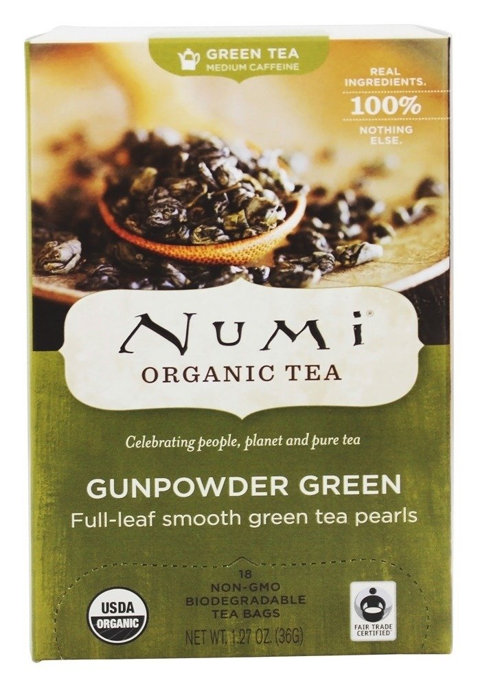 Pólvora do Chá Verde - 18 Saquinhos de Chá Numi Organic