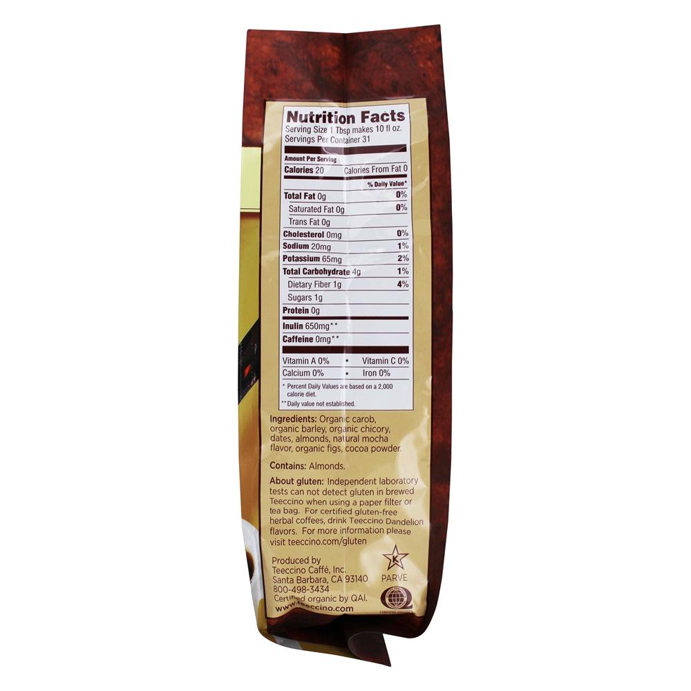 Mocha de café à base de erva com molho médio e assado com cafeína - 11 oz. Teeccino - Imagem 2