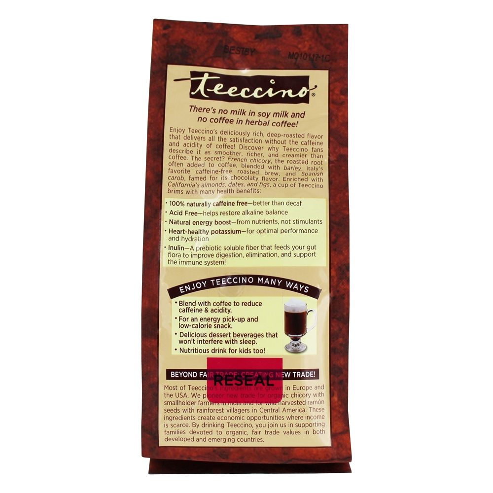Mocha de café à base de erva com molho médio e assado com cafeína - 11 oz. Teeccino - Imagem 3