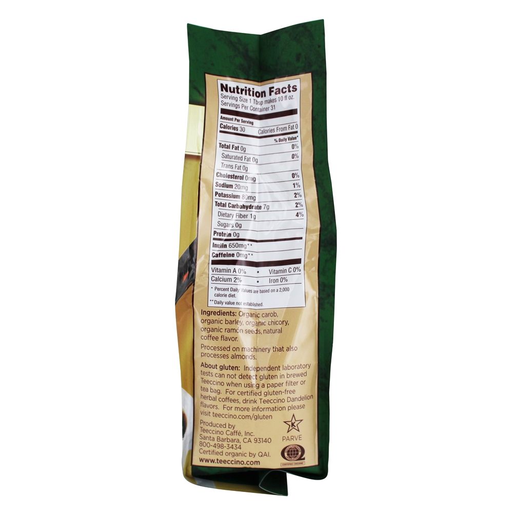 Assado assado escuro cafeína livre chicória ervas francesas francesas assadas - 11 oz. Teeccino - Imagem 2