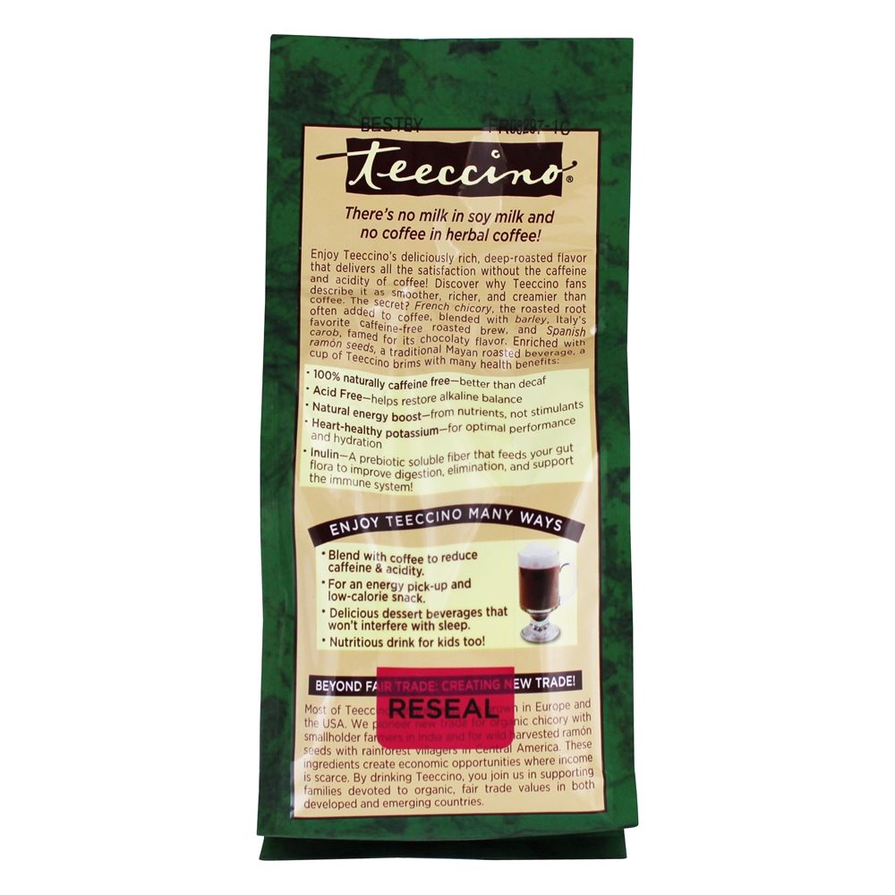 Assado assado escuro cafeína livre chicória ervas francesas francesas assadas - 11 oz. Teeccino - Imagem 3