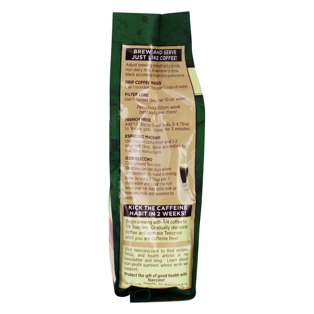 Assado assado escuro cafeína livre chicória ervas francesas francesas assadas - 11 oz. Teeccino - Imagem 4