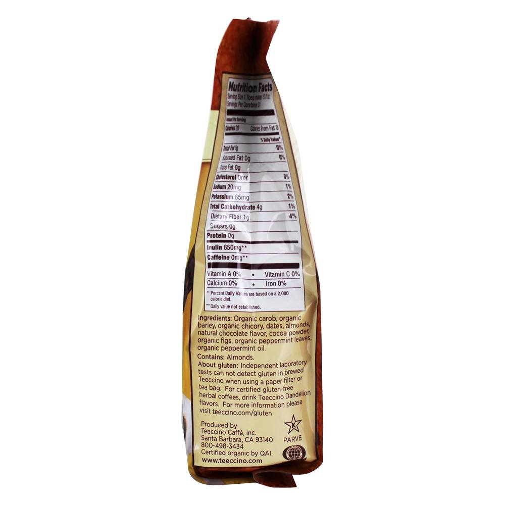 Luz Assado Naturalmente Cafeína Livre De ervas Café Chocolate Hortelã - 11 oz. Teeccino - Imagem 2