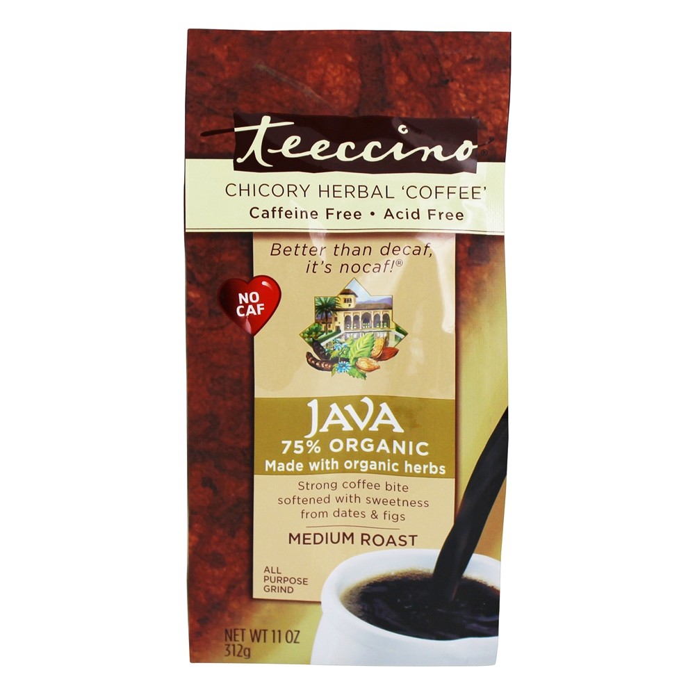 Café de ervas de chicória com café nao torrado - 11 oz. Teeccino