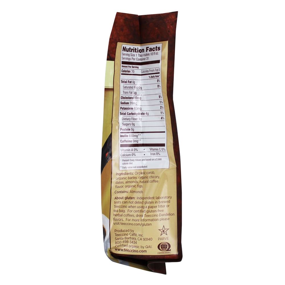 Café de ervas de chicória com café nao torrado - 11 oz. Teeccino - Imagem 2