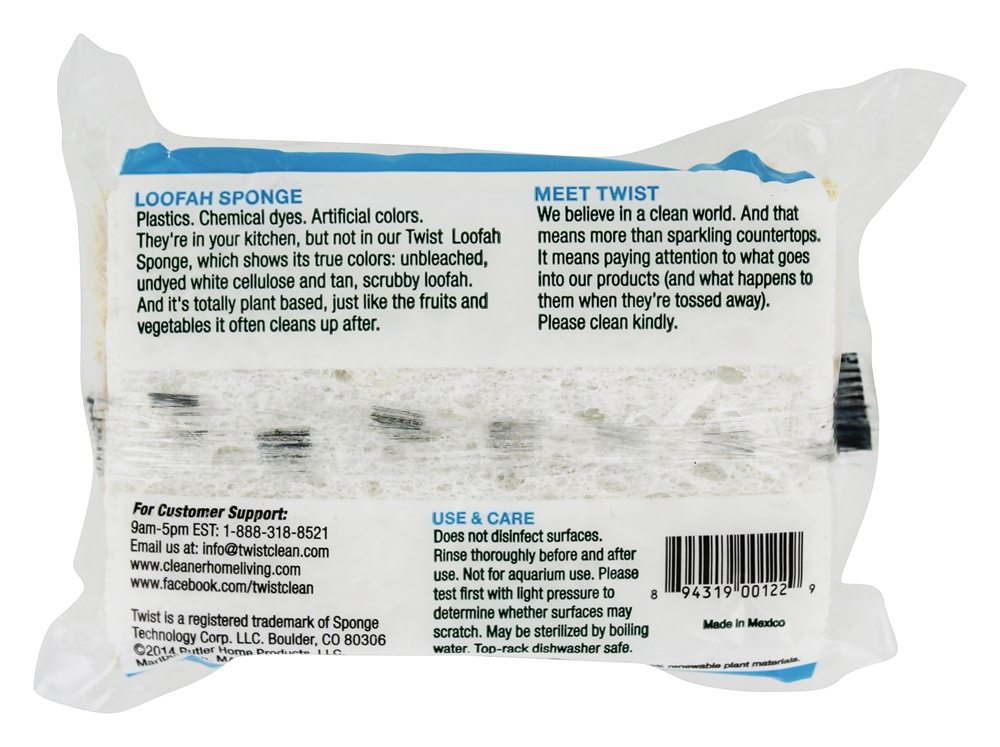 Esponjas de Loofah Baseadas em Plantas - Pacote 2 Twist - Imagem 2