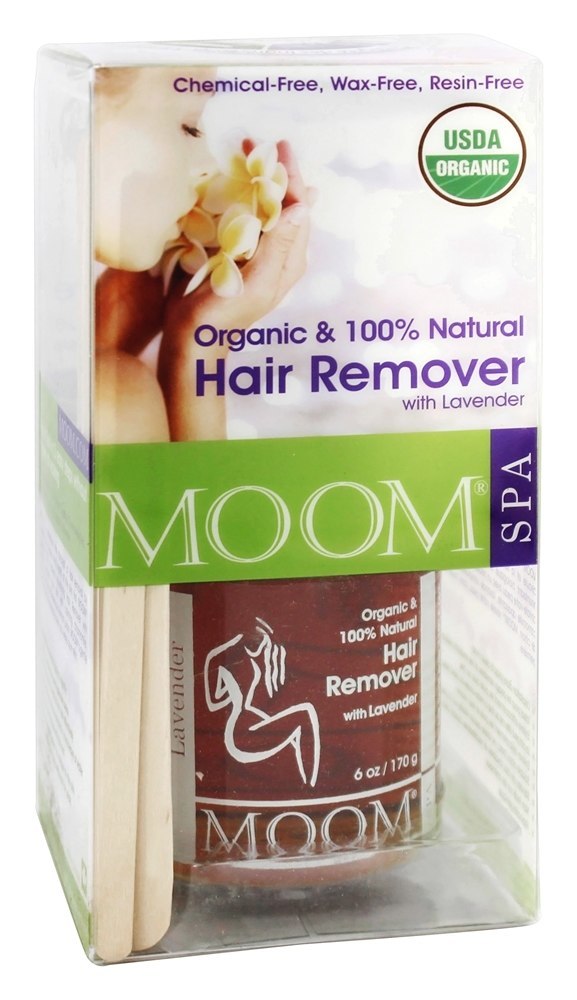 Kit de removedor de pêlos orgânicos com lavanda para pele extra sensível Moom