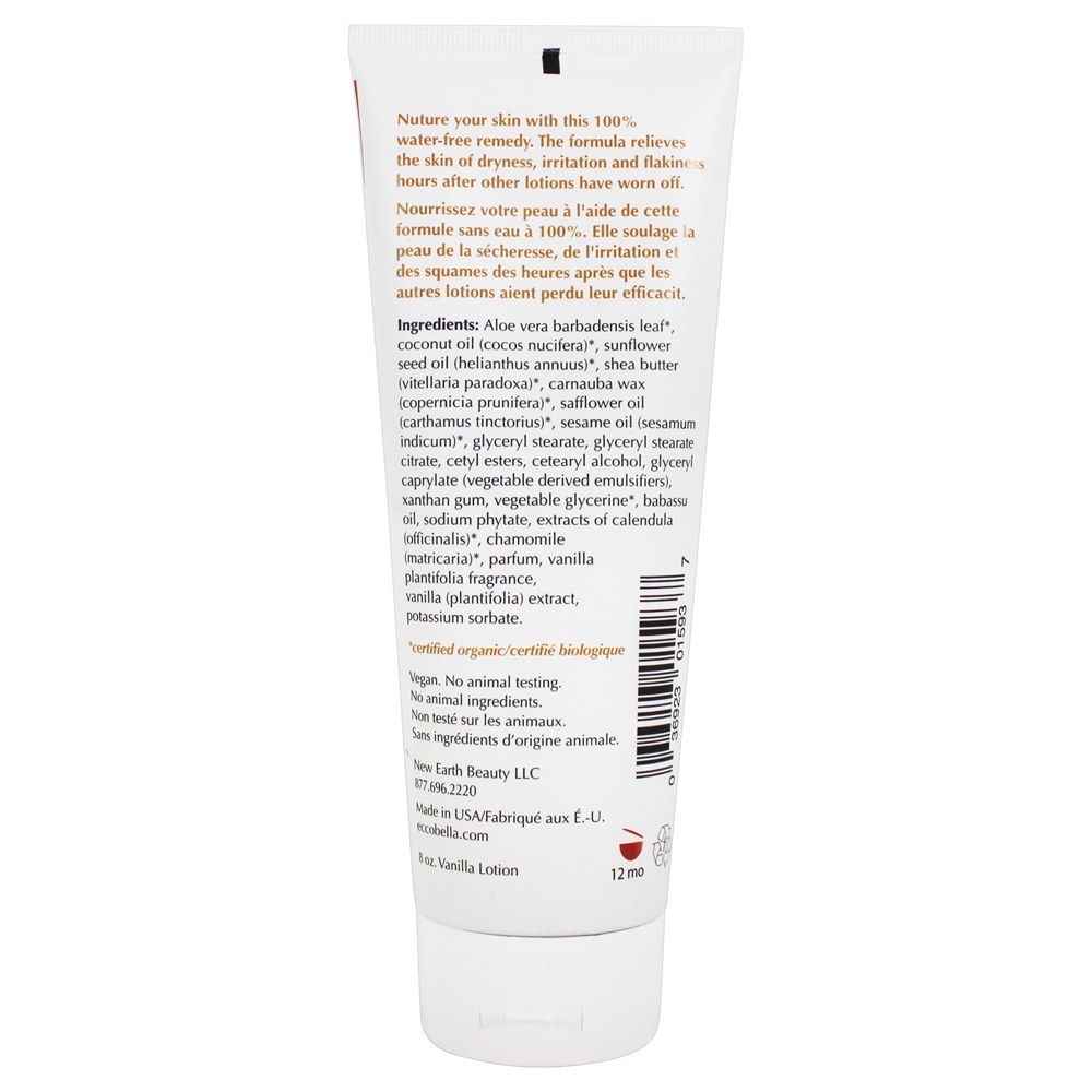 Baunilha Loção Corporal Herbal - 8 fl. oz. Ecco Bella - Imagem 2