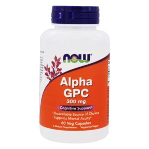 Alpha GPC 300 mg. - 60 Cápsula (s) vegetal (s) NOW Foods