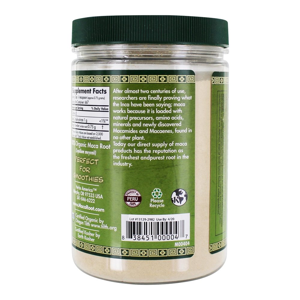 100 % Pure pó orgânico de raiz de maca - 1.1 lb. Maca Magic - Imagem 3