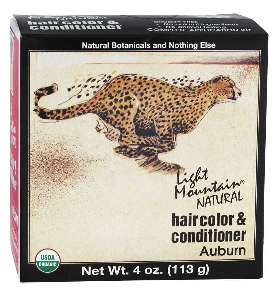 Cor do cabelo e condicionador Kit Auburn - 4 oz. Light Mountain Natural