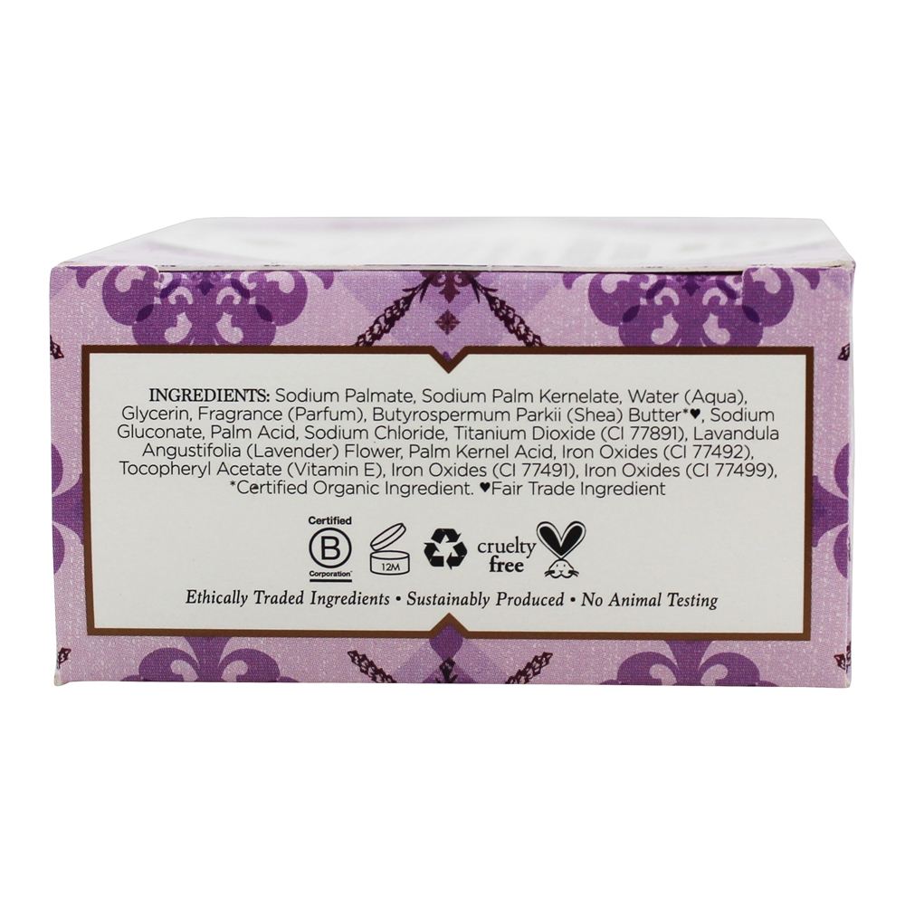 Sabonete em barra de manteiga de karité com lavanda e flores silvestres - 5 oz. Nubian Heritage - Imagem 2