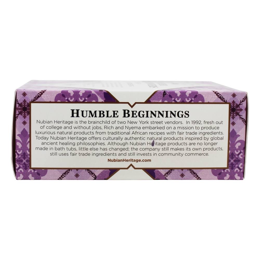 Sabonete em barra de manteiga de karité com lavanda e flores silvestres - 5 oz. Nubian Heritage - Imagem 3