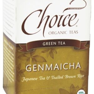 Comprar chá verde genmaicha - 16 saquinhos de chá verde orgânico com arroz tostado choice organic teas preço no brasil chás e café chás verdes suplemento importado loja 89 online promoção -