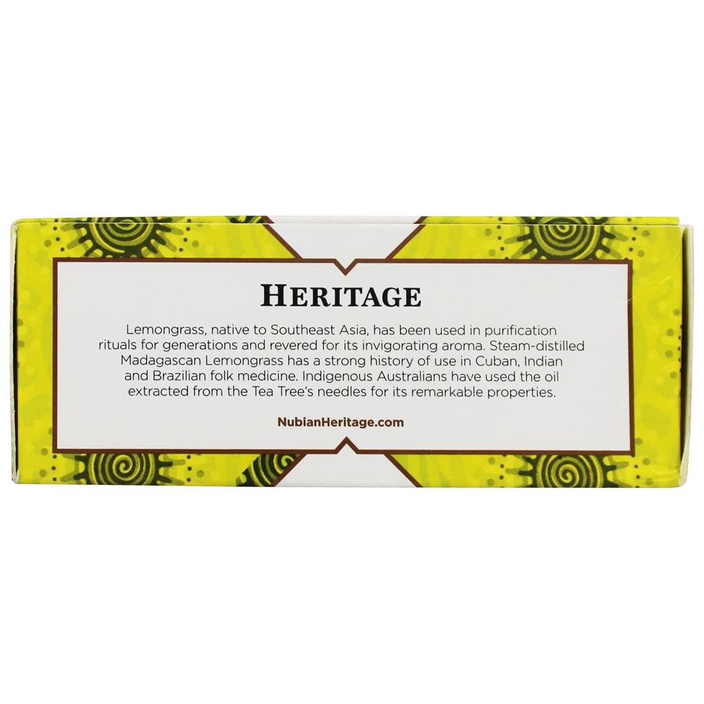Bar Sabonete de Erva-Cidreira e Tea Tree - 5 oz. Nubian Heritage - Imagem 2