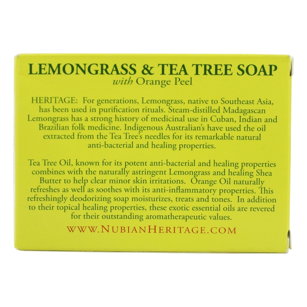 Bar Sabonete de Erva-Cidreira e Tea Tree - 5 oz. Nubian Heritage - Imagem 5