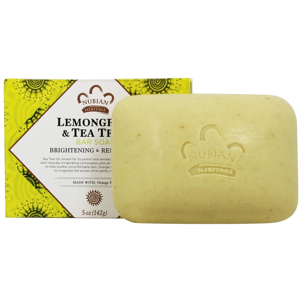 Bar Sabonete de Erva-Cidreira e Tea Tree - 5 oz. Nubian Heritage - Imagem 6