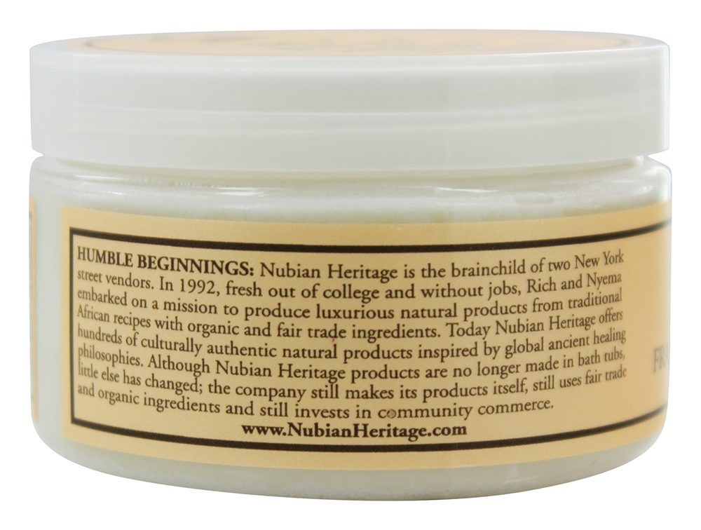Manteiga De Karité Crua Infundida Com Frankincense & Myrrh - 4 oz. Nubian Heritage - Imagem 3
