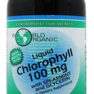 Comprar clorofila líquida com hortelã e glicerina 100 mg. - 16 fl. Oz. World organic preço no brasil clorofila suplementos nutricionais suplemento importado loja 179 online promoção -
