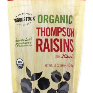 Comprar organic thompson passas - 13 oz. Woodstock farms preço no brasil alimentos & lanches uva passa suplemento importado loja 1 online promoção - 9 de agosto de 2022
