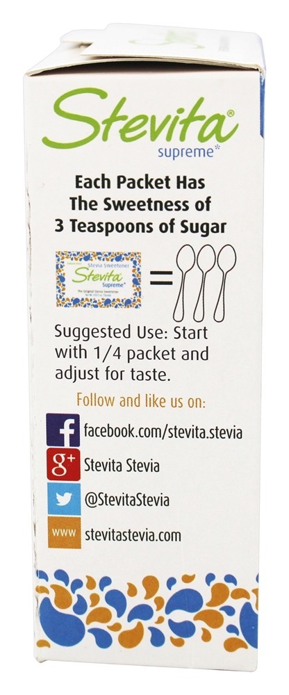 Adoçante Supremo Estévia - 50 Pacotes (s) Stevita - Imagem 4