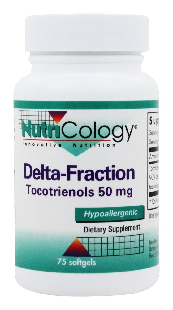 Delta Fraction Tocotrienóis 50 mg. - 75 Softgels Nutricology