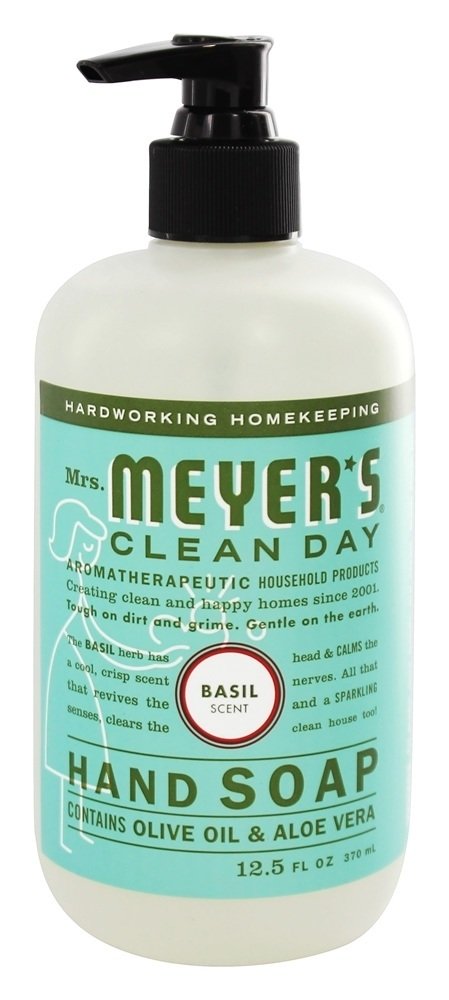 Manjericão de Sabonete Líquido para Mãos Clean Day - 12.5 fl. oz. Mrs. Meyer's