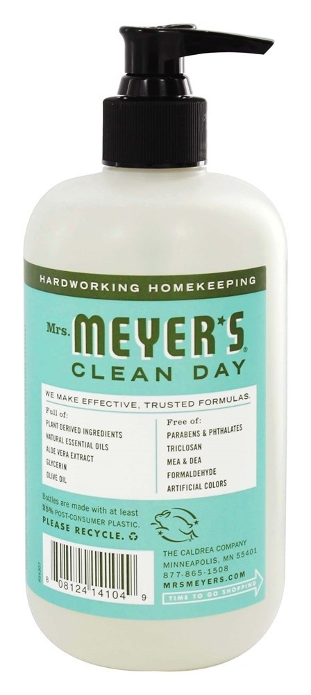 Manjericão de Sabonete Líquido para Mãos Clean Day - 12.5 fl. oz. Mrs. Meyer's - Imagem 2