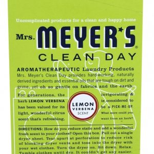 Comprar limpar dia secador sheets limão verbena - 80 planilha (s) mrs. Meyer's preço no brasil lenços umedecidos produtos naturais para o lar suplemento importado loja 297 online promoção -