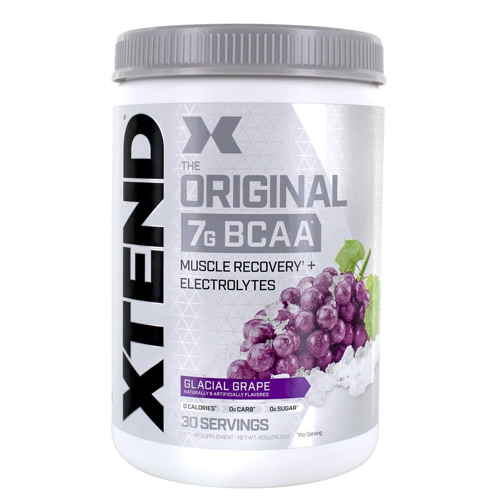 Xtend a recuperação original do músculo de BCAA + eletrólitos Powder30 servindo a uva Glacial - 14.3 oz. Scivation