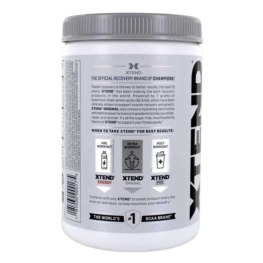 Xtend a recuperação original do músculo de BCAA + eletrólitos Powder30 servindo a uva Glacial - 14.3 oz. Scivation - Imagem 3