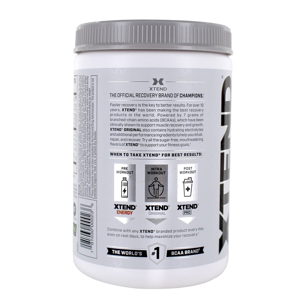 Xtend The Original BCAA Muscle Recovery + Eletrólitos em Pó 30 Porções de Melancia Explosão - 13.7 oz. Scivation - Imagem 3