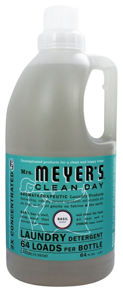 Detergente de Lavanderia para Dia Limpo Concentrado 64 Carrega Manjericão - 64 fl. oz. Mrs. Meyer's