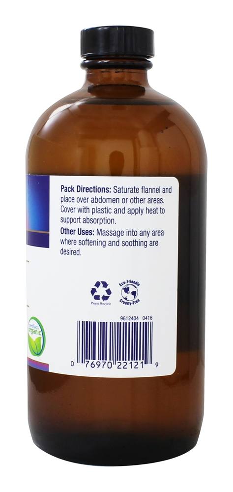 Óleo de rícino orgânico Hexane Free - 16 fl. oz. Heritage - Imagem 2