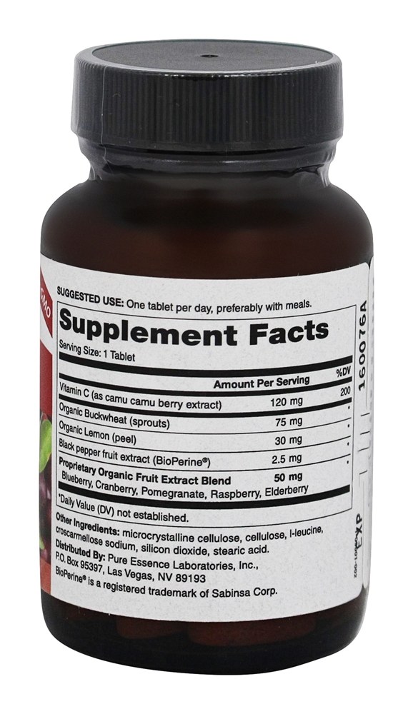 C inteiro - 30 Tablets Pure Essence Labs - Imagem 2