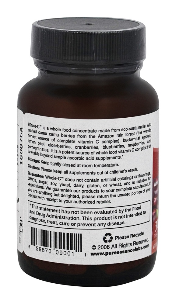 C inteiro - 30 Tablets Pure Essence Labs - Imagem 3
