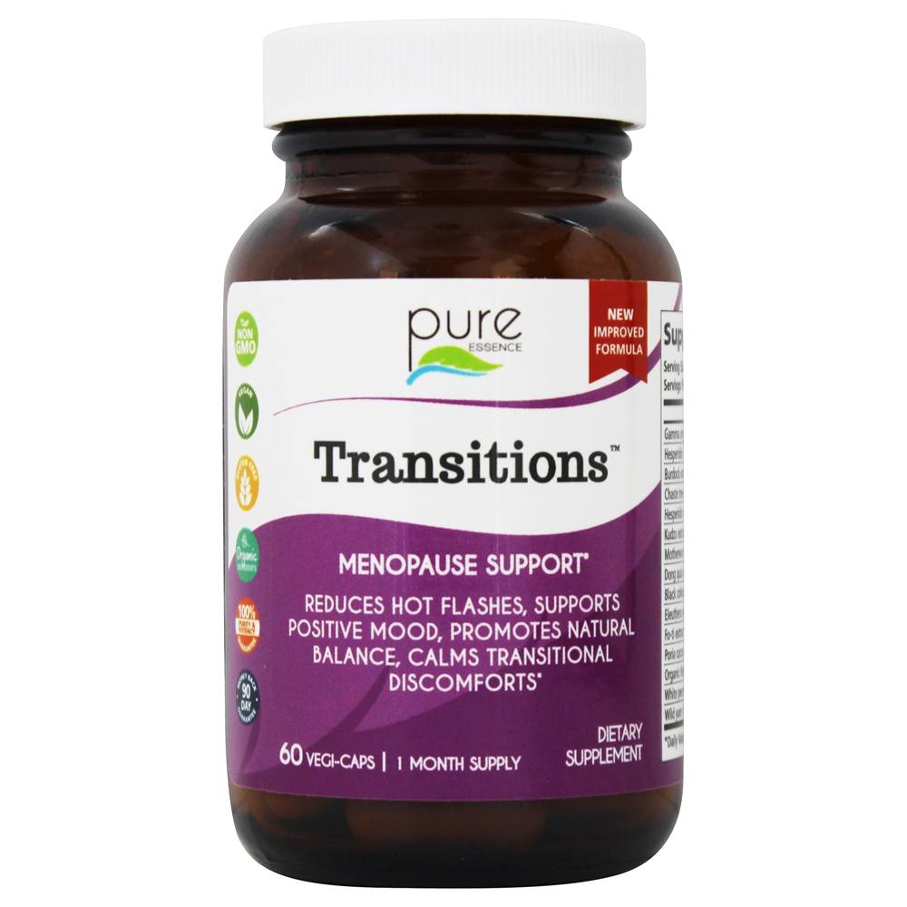 Transitions Menopause Support - 60 Cápsula (s) vegetal (s) Pure Essence Labs